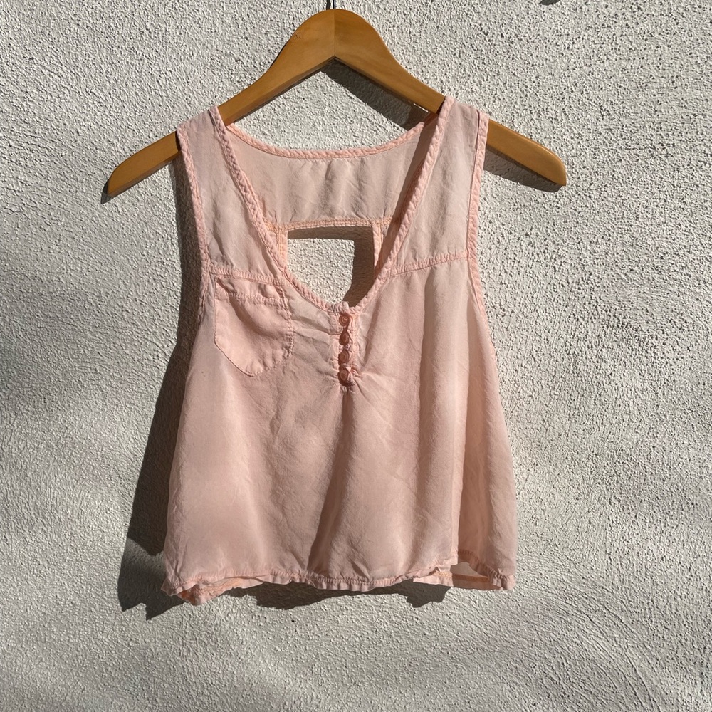 90s Vintage Baby Pink Tank